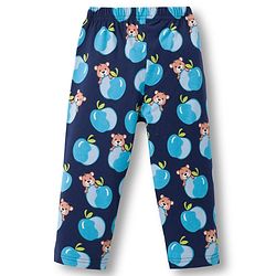 Babyhug Cotton Knit Full Sleeves Co-ords Night Suit With Animal Print - Navy Blue