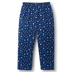 Babyhug Cotton Knit Full Sleeves Co-ords Night Suit With Star Print - Navy Blue
