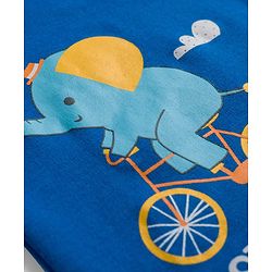 Babyhug 100% Cotton Interlock Knit Full Sleeves Jhablas With Animal Print Pack Of 3 - Blue White & Yellow