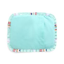 Babyhug Head Shaping Mustard Seed Pillow Penguin Print - Blue| 1 Kg Natural Rai| Cotton Removable Cover| Natural Warming Property|Prevents Cold & Flat Head Syndrome| NewBorn Neck & Shoulder Support