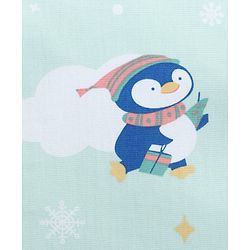 Babyhug Head Shaping Mustard Seed Pillow Penguin Print - Blue| 1 Kg Natural Rai| Cotton Removable Cover| Natural Warming Property|Prevents Cold & Flat Head Syndrome| NewBorn Neck & Shoulder Support