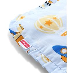 Babyhug Head Shaping Mustard Seed Pillow Penguin Print - Blue| 1 Kg Natural Rai| Cotton Removable Cover| Natural Warming Property|Prevents Cold & Flat Head Syndrome| NewBorn Neck & Shoulder Support