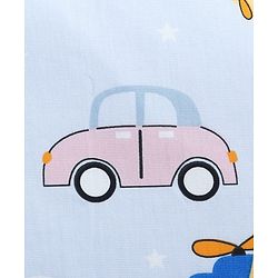 Babyhug Head Shaping Mustard Seed Pillow Penguin Print - Blue| 1 Kg Natural Rai| Cotton Removable Cover| Natural Warming Property|Prevents Cold & Flat Head Syndrome| NewBorn Neck & Shoulder Support