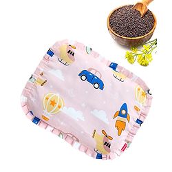 Babyhug Head Shaping Mustard Seed Pillow Penguin Print - Blue| 1 Kg Natural Rai| Cotton Removable Cover| Natural Warming Property|Prevents Cold & Flat Head Syndrome| NewBorn Neck & Shoulder Support