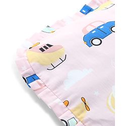 Babyhug Head Shaping Mustard Seed Pillow Penguin Print - Blue| 1 Kg Natural Rai| Cotton Removable Cover| Natural Warming Property|Prevents Cold & Flat Head Syndrome| NewBorn Neck & Shoulder Support