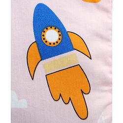 Babyhug Head Shaping Mustard Seed Pillow Penguin Print - Blue| 1 Kg Natural Rai| Cotton Removable Cover| Natural Warming Property|Prevents Cold & Flat Head Syndrome| NewBorn Neck & Shoulder Support
