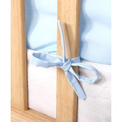 Babyhug 100% Cotton Cot Bumper Penguin Print - Blue| Soft Protective Padding| Breathable & Comfortable| Washable| Easy to Assemble| Compact Folding for Storage| Prevents Bumping into Crib Sides