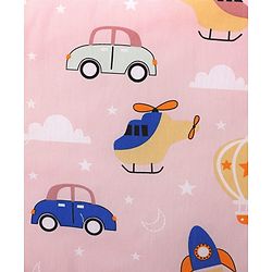 Babyhug 100% Cotton Cot Bumper Penguin Print - Blue| Soft Protective Padding| Breathable & Comfortable| Washable| Easy to Assemble| Compact Folding for Storage| Prevents Bumping into Crib Sides