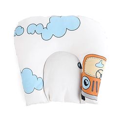 Babyhug 100% Cotton Baby Mattress with Mosquito Net Transport Print - Beige| Soft and Comfortable| Easy Access| Foldable & Travel Friendly| Newborn Gifting Option| Use on Floor Cribs Cots or Cradle