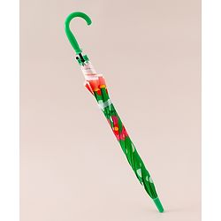 Babyhug Free Size Floral & Polka Dots Printed Umbrella - Green