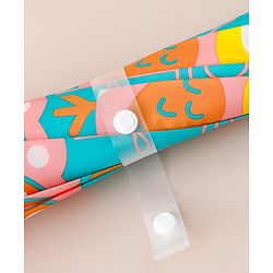 Babyhug Free Size Floral & Owl Printed Umbrella - Light Blue