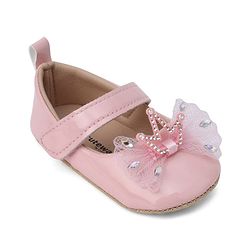 Cute Walk by Babyhug Booties With Bow Applique - Pink