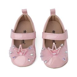 Cute Walk by Babyhug Booties With Bow Applique - Pink
