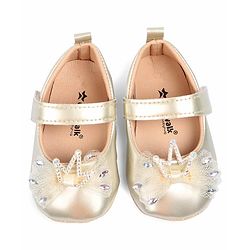Cute Walk by Babyhug Booties With Bow Applique - Pink