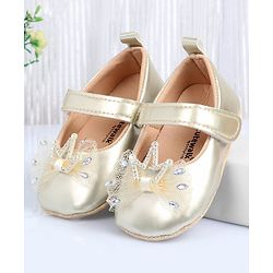 Cute Walk by Babyhug Booties With Bow Applique - Pink