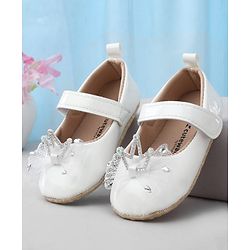 Cute Walk by Babyhug Booties With Bow Applique - Pink
