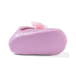 Cute Walk by Babyhug Velcro Closure Booties with Bow Applique - Pink