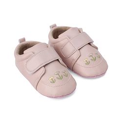 Cute Walk by Babyhug Booties With Floral Embriodery - Pink