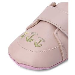 Cute Walk by Babyhug Booties With Floral Embriodery - Pink