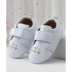 Cute Walk by Babyhug Booties With Floral Embriodery - Pink