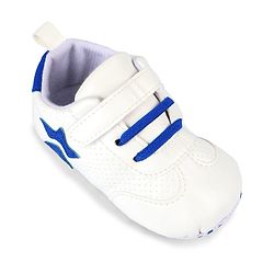 Cute Walk by Babyhug Velcro Closure Booties with Star Applique - Pink & White