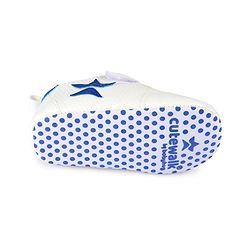 Cute Walk by Babyhug Velcro Closure Booties with Star Applique - Pink & White