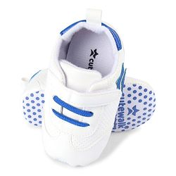 Cute Walk by Babyhug Velcro Closure Booties with Star Applique - Pink & White
