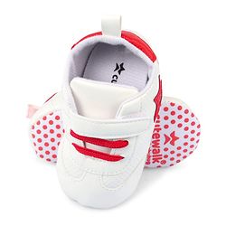 Cute Walk by Babyhug Velcro Closure Booties with Star Applique - Pink & White