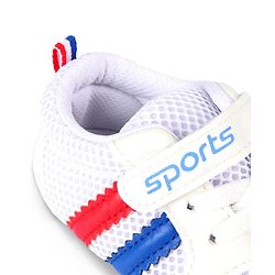 Cute Walk by Babyhug Velcro Closure Booties with Stripes - White & Pink