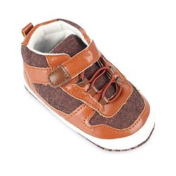 Cute Walk by Babyhug Velcro Closure Booties - Brown