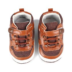Cute Walk by Babyhug Velcro Closure Booties - Brown
