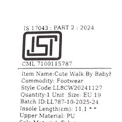 Cute Walk by Babyhug Velcro Closure Booties - Brown