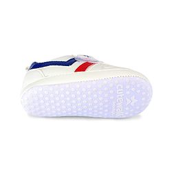Cute Walk by Babyhug Velcro Closure Booties with Stripes - White