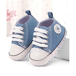 Cute Walk by Babyhug Slip On Booties - Blue