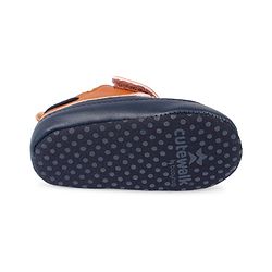 Cute Walk by Babyhug Velcro Closure Solid Booties - Navy Blue