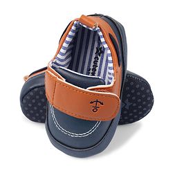 Cute Walk by Babyhug Velcro Closure Solid Booties - Navy Blue