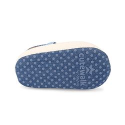 Cute Walk by Babyhug Slip On Booties With Floral Applique - Blue