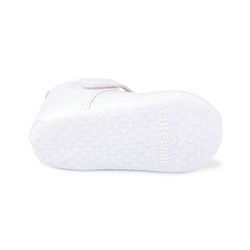 Cute Walk by Babyhug Velcro Closure Booties with Embroidery - White