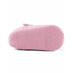 Cute Walk by Babyhug Velcro Closure Booties with Embroidery - White