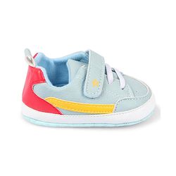 Cute Walk by Babyhug Velcro Closure Solid Booties - Blue