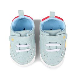 Cute Walk by Babyhug Velcro Closure Solid Booties - Blue