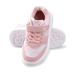Cute Walk by Babyhug Velcro Closure Sneakers with Lace Detailing - Pink