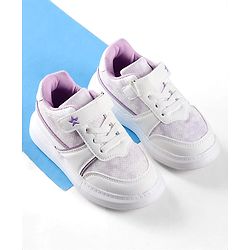 Cute Walk by Babyhug Velcro Closure Sneakers with Lace Detailing - Pink