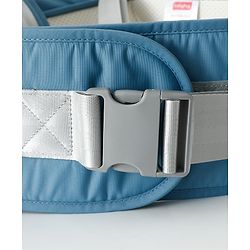 Babyhug AirEase 5-in-1 Hip Seat Baby Carrier - Blue| Lightweight & Breathable| Ergonomic Support| Foldable Head Support| Multiple Carry Positions| Carrying Capacity 15 kg| Optimum Weight Distribution