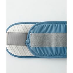 Babyhug AirEase 5-in-1 Hip Seat Baby Carrier - Blue| Lightweight & Breathable| Ergonomic Support| Foldable Head Support| Multiple Carry Positions| Carrying Capacity 15 kg| Optimum Weight Distribution