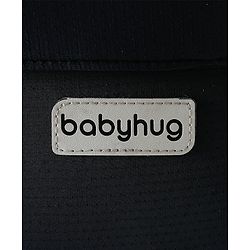 Babyhug SnugMate 5-in-1 Hip Seat Baby Carrier - Black| Premium Build| AirFlow Mesh Fabric| Foldable Head Cover| Padded Adjustable Straps| 5 Carry Positions| 15 kg Capacity| Optimum Weight Distribution