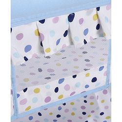 Babyhug Disney Mickey & Friends Baby Cradle with Mosquito Net & Storage  Blue| Tool Free Easy Assemble| Swing Lock| Wheels with Lock| Side Mesh Window| Smootgh Noise Free Swing