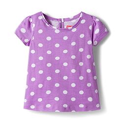 Babyhug Cotton Knit Half Sleeves T-Shirt with Floral & Polka Dot Print Pack of 3 -Plum Yellow & White