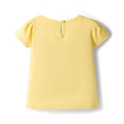 Babyhug Cotton Knit Half Sleeves T-Shirt with Floral & Polka Dot Print Pack of 3 -Plum Yellow & White