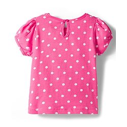 Babyhug Cotton Knit Half Sleeves T-Shirt with Butterfly & Polka Dot Print Pack of 3 - Pink Yellow & Plum